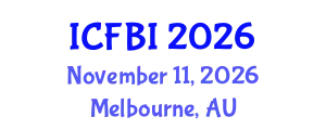 International Conference on Finance, Banking and Insurance (ICFBI) November 11, 2026 - Melbourne, Australia