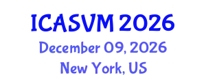 International Conference on Animal Science and Veterinary Medicine (ICASVM) December 09, 2026 - New York, United States