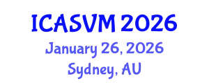 International Conference on Animal Science and Veterinary Medicine (ICASVM) January 26, 2026 - Sydney, Australia
