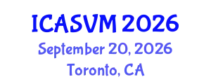 International Conference on Animal Science and Veterinary Medicine (ICASVM) September 20, 2026 - Toronto, Canada