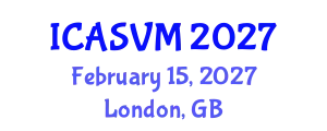 International Conference on Animal Science and Veterinary Medicine (ICASVM) February 15, 2027 - London, United Kingdom