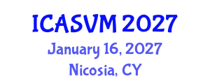 International Conference on Animal Science and Veterinary Medicine (ICASVM) January 16, 2027 - Nicosia, Cyprus