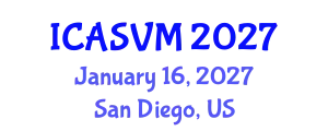 International Conference on Animal Science and Veterinary Medicine (ICASVM) January 16, 2027 - San Diego, United States