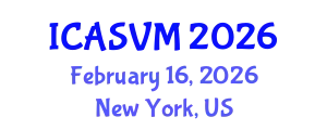 International Conference on Animal Science and Veterinary Medicine (ICASVM) February 16, 2026 - New York, United States