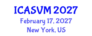 International Conference on Animal Science and Veterinary Medicine (ICASVM) February 17, 2027 - New York, United States