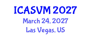International Conference on Animal Science and Veterinary Medicine (ICASVM) March 24, 2027 - Las Vegas, United States