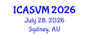 International Conference on Animal Science and Veterinary Medicine (ICASVM) July 28, 2026 - Sydney, Australia