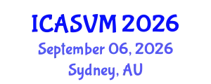 International Conference on Animal Science and Veterinary Medicine (ICASVM) September 06, 2026 - Sydney, Australia