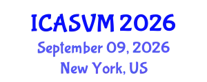 International Conference on Animal Science and Veterinary Medicine (ICASVM) September 09, 2026 - New York, United States
