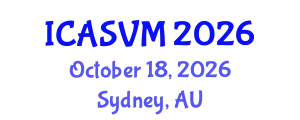 International Conference on Animal Science and Veterinary Medicine (ICASVM) October 18, 2026 - Sydney, Australia