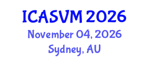 International Conference on Animal Science and Veterinary Medicine (ICASVM) November 04, 2026 - Sydney, Australia