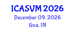 International Conference on Animal Science and Veterinary Medicine (ICASVM) December 09, 2026 - Goa, India