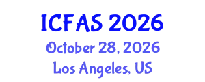 International Conference on Fisheries and Aquatic Sciences (ICFAS) October 28, 2026 - Los Angeles, United States