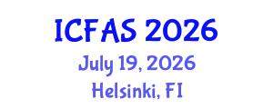 International Conference on Fisheries and Aquatic Sciences (ICFAS) July 19, 2026 - Helsinki, Finland