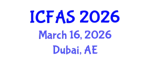 International Conference on Fisheries and Aquatic Sciences (ICFAS) March 16, 2026 - Dubai, United Arab Emirates
