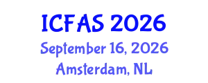 International Conference on Fisheries and Aquatic Sciences (ICFAS) September 16, 2026 - Amsterdam, Netherlands