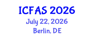 International Conference on Fisheries and Aquatic Sciences (ICFAS) July 22, 2026 - Berlin, Germany
