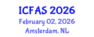 International Conference on Fisheries and Aquatic Sciences (ICFAS) February 02, 2026 - Amsterdam, Netherlands