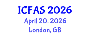 International Conference on Fisheries and Aquatic Sciences (ICFAS) April 20, 2026 - London, United Kingdom