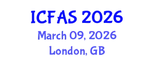 International Conference on Fisheries and Aquatic Sciences (ICFAS) March 09, 2026 - London, United Kingdom