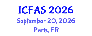 International Conference on Fisheries and Aquatic Sciences (ICFAS) September 20, 2026 - Paris, France