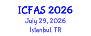 International Conference on Fisheries and Aquatic Sciences (ICFAS) July 29, 2026 - Istanbul, Turkey