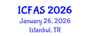 International Conference on Fisheries and Aquatic Sciences (ICFAS) January 26, 2026 - Istanbul, Turkey