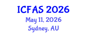 International Conference on Fisheries and Aquatic Sciences (ICFAS) May 11, 2026 - Sydney, Australia