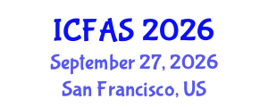 International Conference on Fisheries and Aquatic Sciences (ICFAS) September 27, 2026 - San Francisco, United States