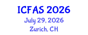 International Conference on Fisheries and Aquatic Sciences (ICFAS) July 29, 2026 - Zurich, Switzerland