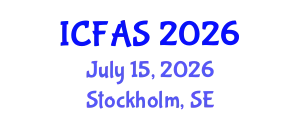International Conference on Fisheries and Aquatic Sciences (ICFAS) July 15, 2026 - Stockholm, Sweden