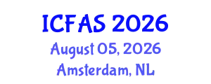 International Conference on Fisheries and Aquatic Sciences (ICFAS) August 05, 2026 - Amsterdam, Netherlands