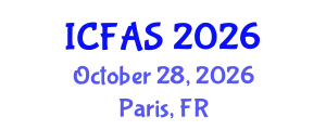 International Conference on Fisheries and Aquatic Sciences (ICFAS) October 28, 2026 - Paris, France