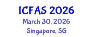 International Conference on Fisheries and Aquatic Sciences (ICFAS) March 30, 2026 - Singapore, Singapore