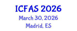 International Conference on Fisheries and Aquatic Sciences (ICFAS) March 30, 2026 - Madrid, Spain