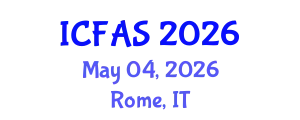 International Conference on Fisheries and Aquatic Sciences (ICFAS) May 04, 2026 - Rome, Italy