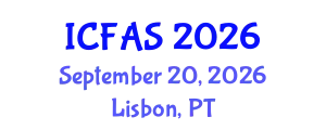 International Conference on Fisheries and Aquatic Sciences (ICFAS) September 20, 2026 - Lisbon, Portugal