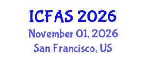 International Conference on Fisheries and Aquatic Sciences (ICFAS) November 01, 2026 - San Francisco, United States