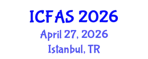 International Conference on Fisheries and Aquatic Sciences (ICFAS) April 27, 2026 - Istanbul, Turkey
