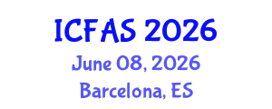 International Conference on Fisheries and Aquatic Sciences (ICFAS) June 08, 2026 - Barcelona, Spain