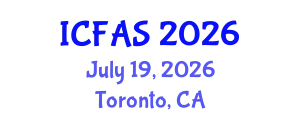 International Conference on Fisheries and Aquatic Sciences (ICFAS) July 19, 2026 - Toronto, Canada