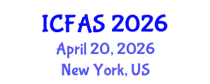 International Conference on Fisheries and Aquatic Sciences (ICFAS) April 20, 2026 - New York, United States