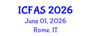 International Conference on Fisheries and Aquatic Sciences (ICFAS) June 01, 2026 - Rome, Italy