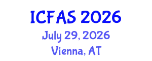 International Conference on Fisheries and Aquatic Sciences (ICFAS) July 29, 2026 - Vienna, Austria
