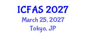 International Conference on Fisheries and Aquatic Sciences (ICFAS) March 25, 2027 - Tokyo, Japan