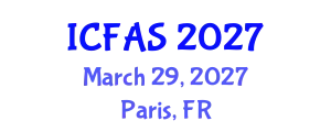 International Conference on Fisheries and Aquatic Sciences (ICFAS) March 29, 2027 - Paris, France