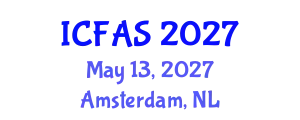 International Conference on Fisheries and Aquatic Sciences (ICFAS) May 13, 2027 - Amsterdam, Netherlands
