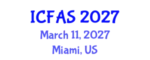 International Conference on Fisheries and Aquatic Sciences (ICFAS) March 11, 2027 - Miami, United States