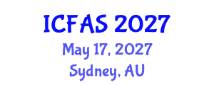 International Conference on Fisheries and Aquatic Sciences (ICFAS) May 17, 2027 - Sydney, Australia
