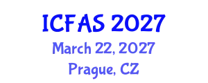 International Conference on Fisheries and Aquatic Sciences (ICFAS) March 22, 2027 - Prague, Czechia